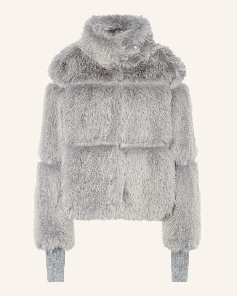 Patrizia Pepe Kunstpelz-Jacke Grau