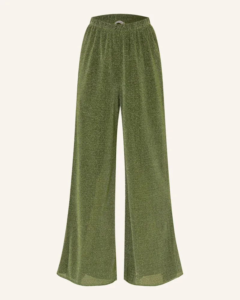 Oséree Marlenehose Lumiere Mit Glitzergarn gruen Grün