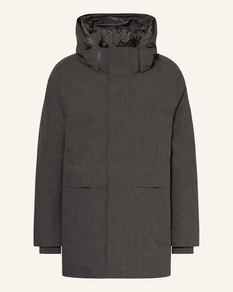 Calvin Klein Daunenjacke Mit Abnehmbarer Kapuze grau Dunkelgrau