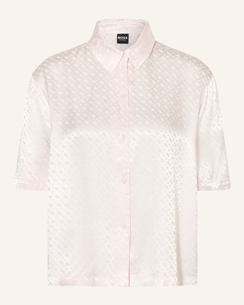 HUGO BOSS Schlafshirt Monogram rosa Rosa
