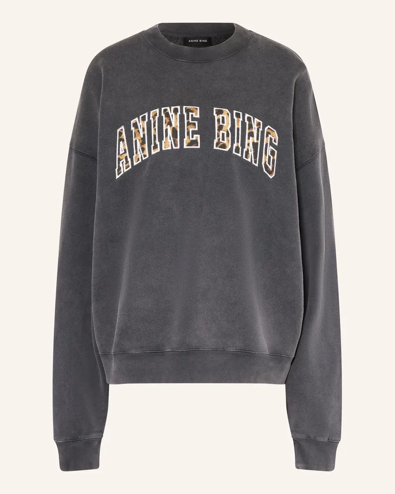 Anine Bing Sweatshirt MILES Schwarz