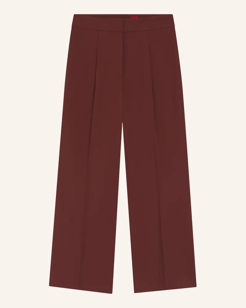 HUGO BOSS Trouser Hamaia Regular Fit braun Braun