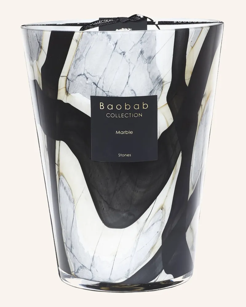 Baobab Collection Duftkerze STONES MARBLE Schwarz