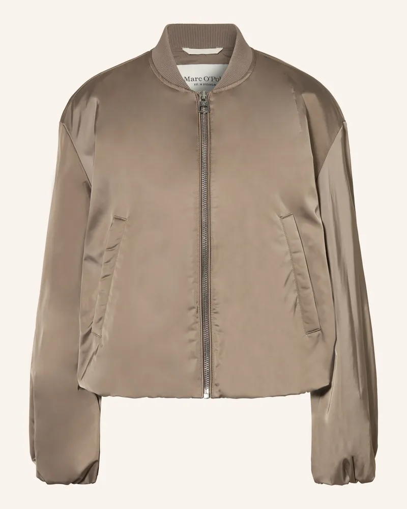 Marc O'Polo Satinblouson Hellbraun