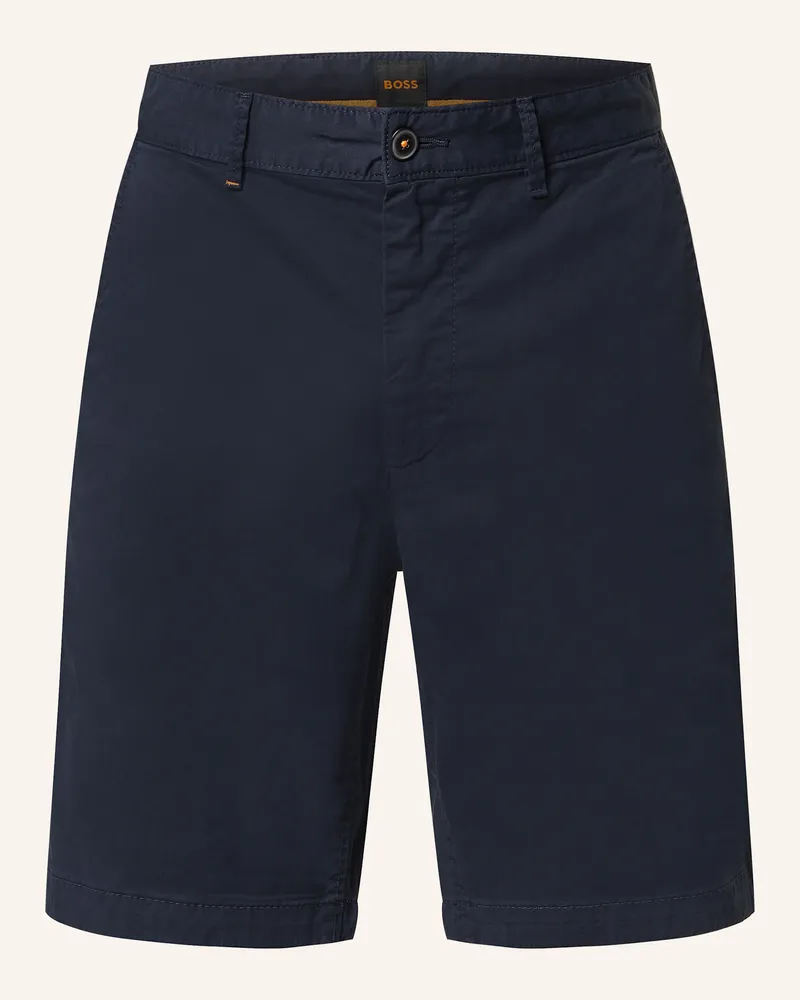 HUGO BOSS Chinoshorts Slim Fit blau Dunkelblau