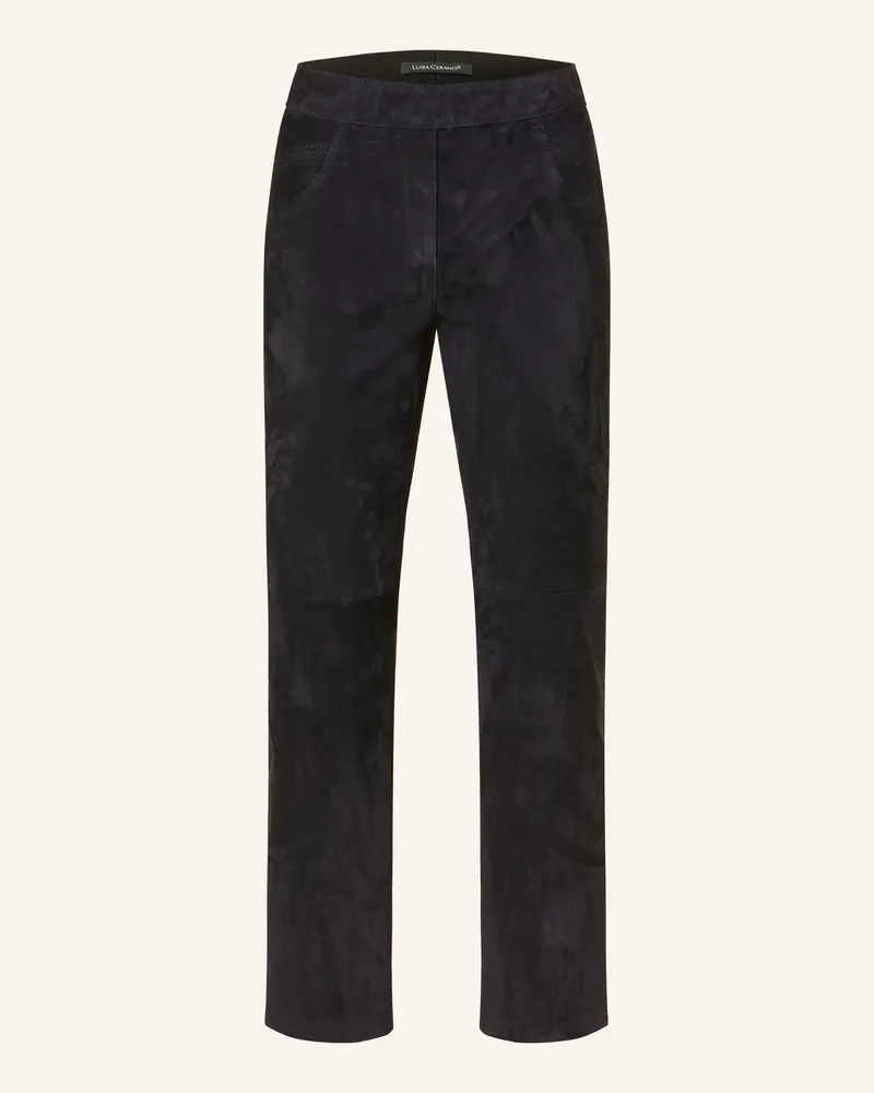 Luisa Cerano Lederhose blau Dunkelblau