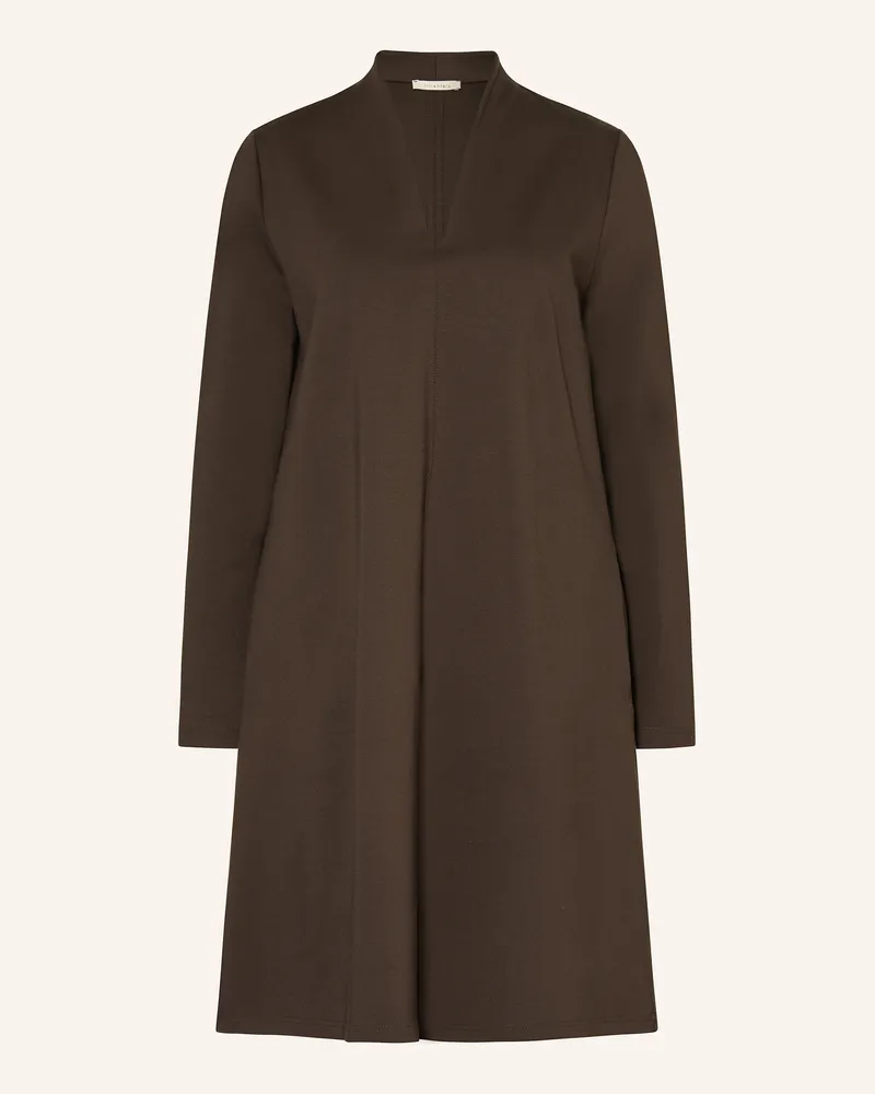 lilienfels Jerseykleid Dunkelbraun