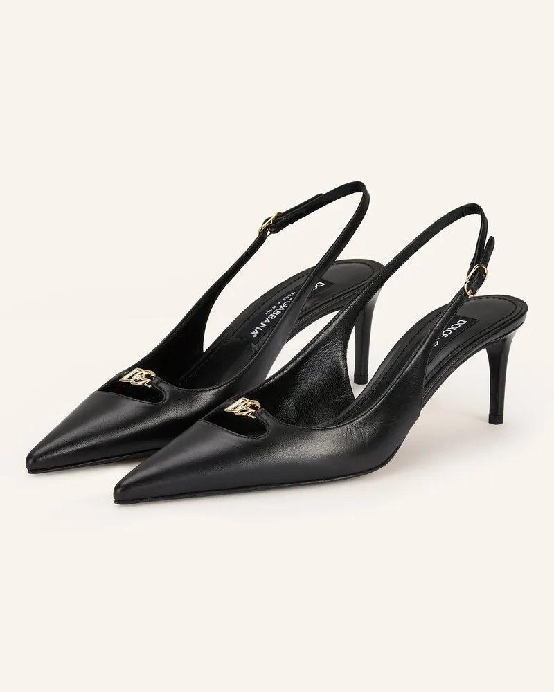 Dolce & Gabbana Slingpumps schwarz 80999
