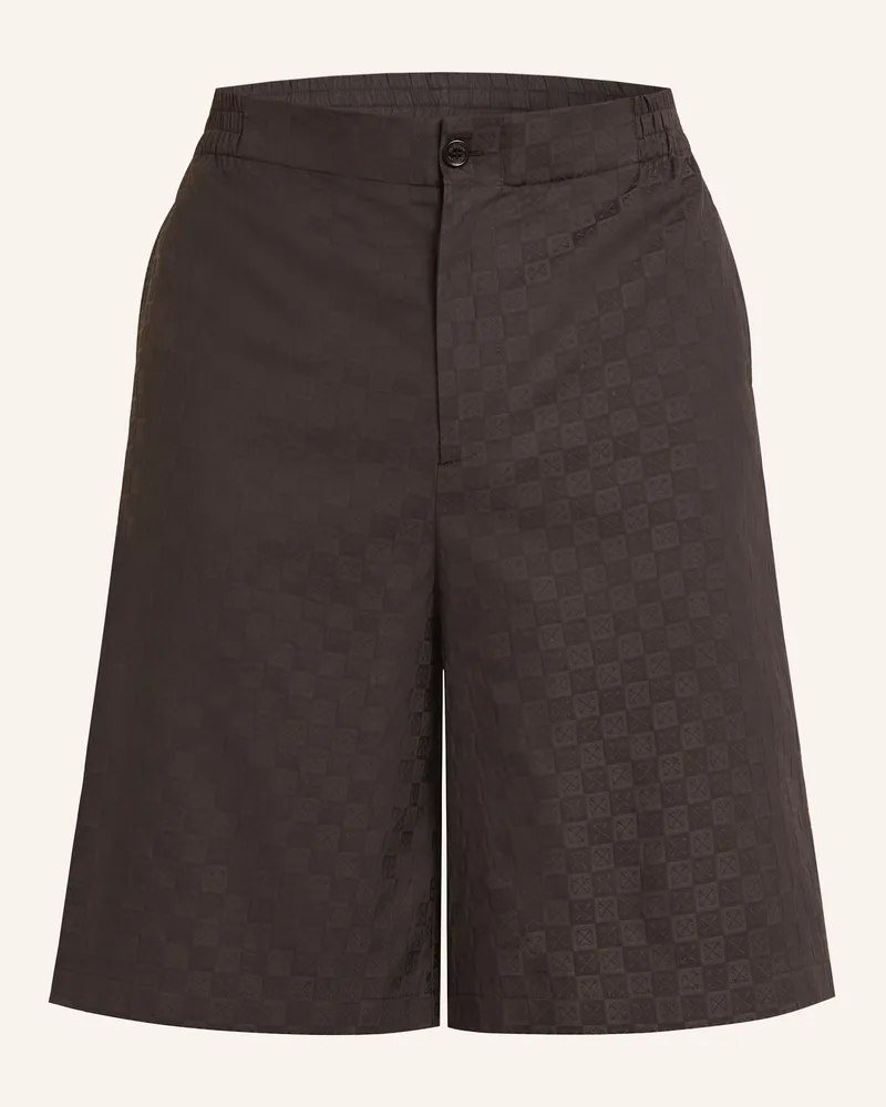 OFF-WHITE Shorts Dunkelbraun