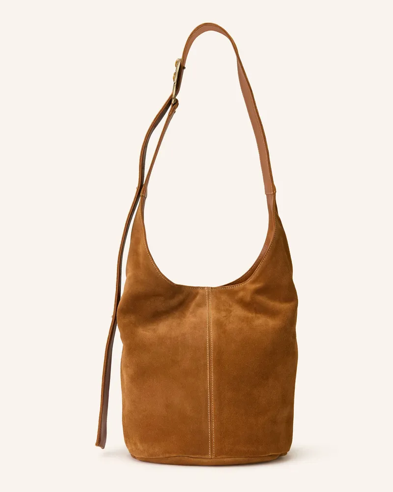 ba&sh Schultertasche YOUYOU LARGE Cognac