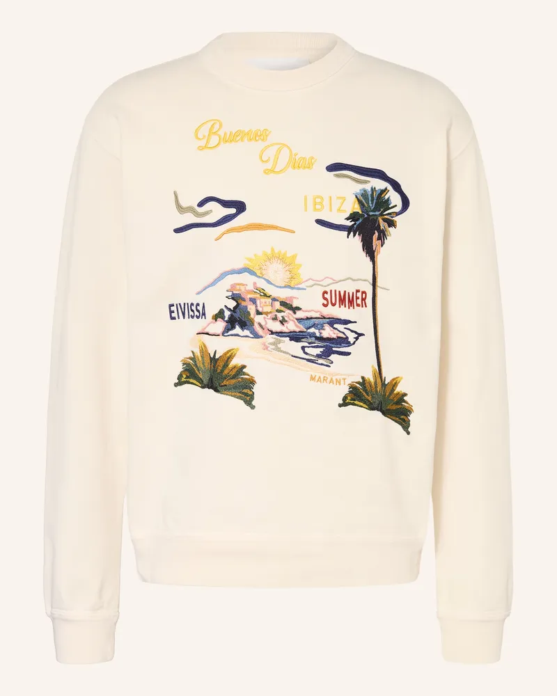 Isabel Marant Sweatshirt Mikoy beige Ecru