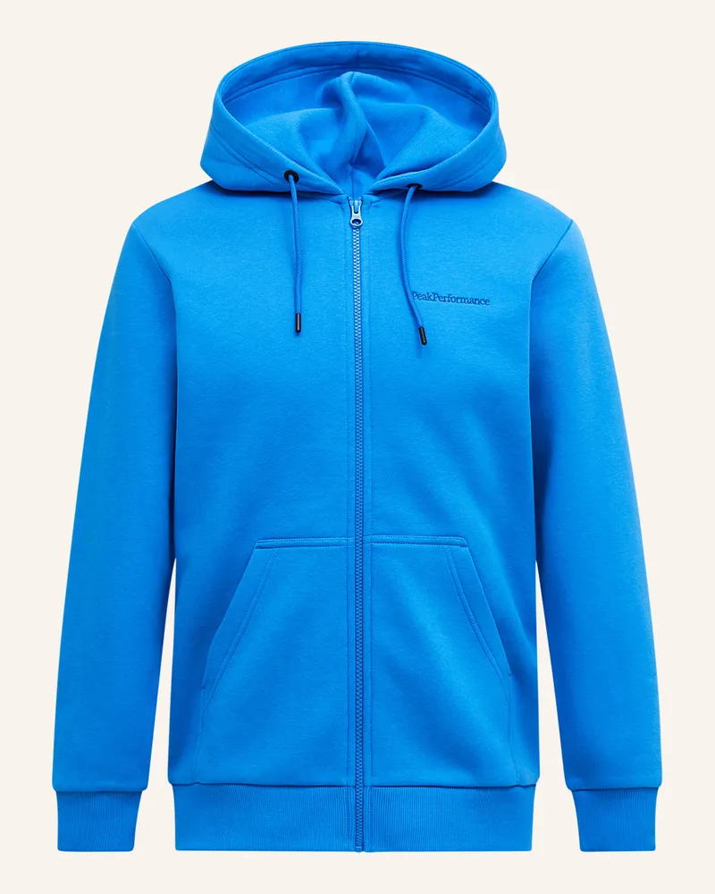 Peak Performance Kapuzensweatshirtjacke Blau