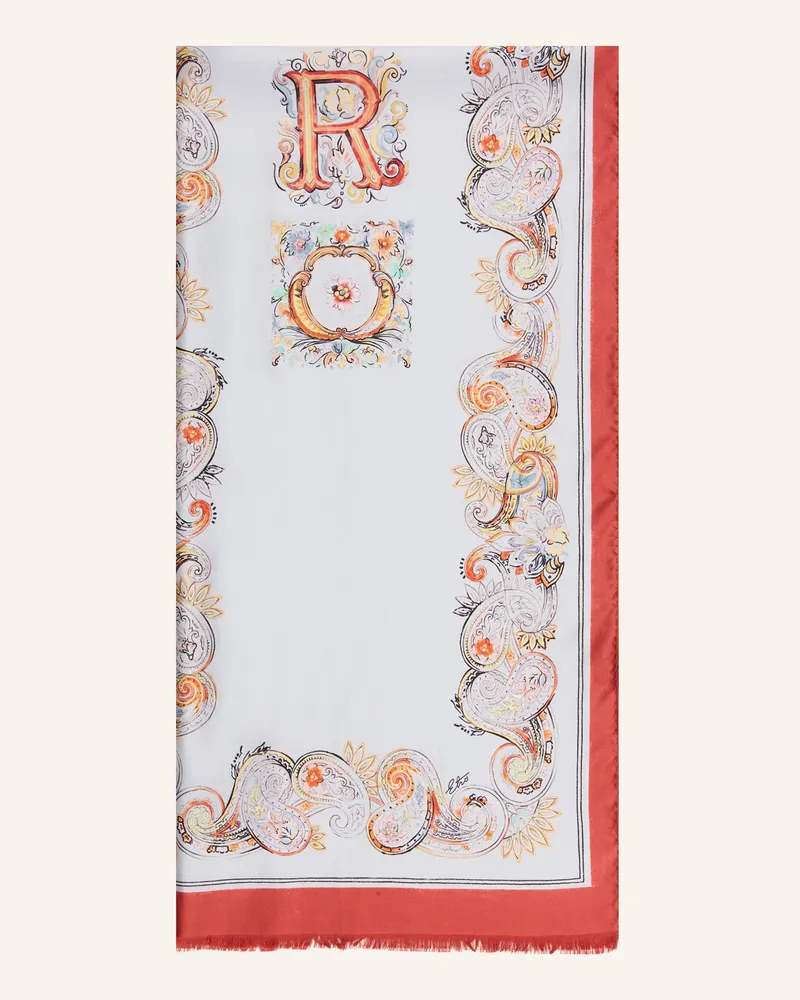 Etro Seidenschal blau Blaugrau