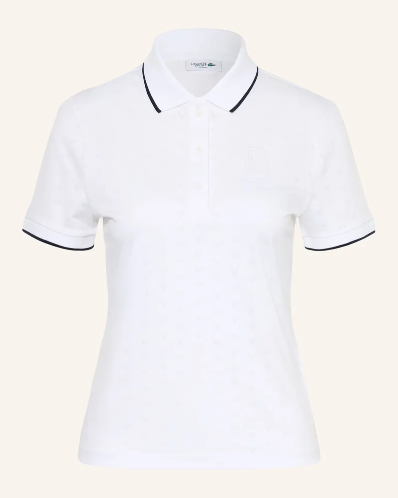 Lacoste Funktions-Poloshirt Tennis Heritage weiss Weiss