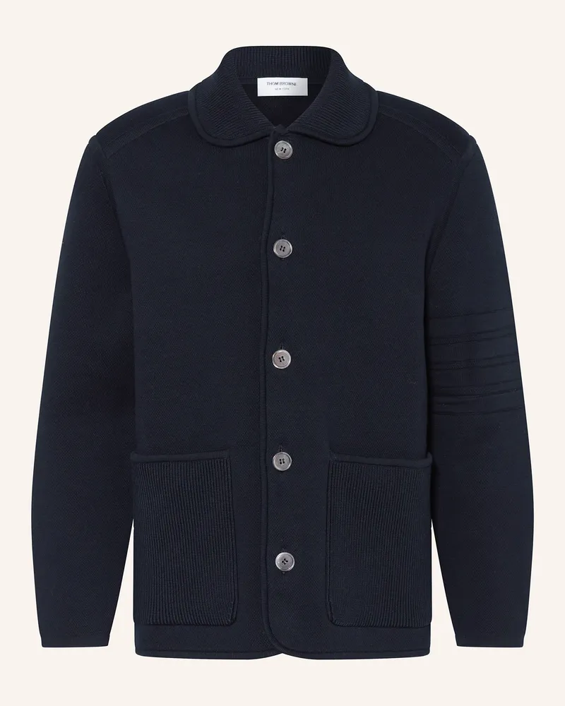 Thom Browne Strickjacke blau Dunkelblau