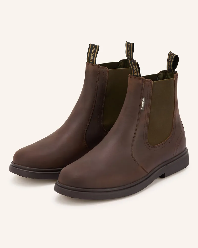 Barbour Chelsea-Boots braun Dunkelbraun