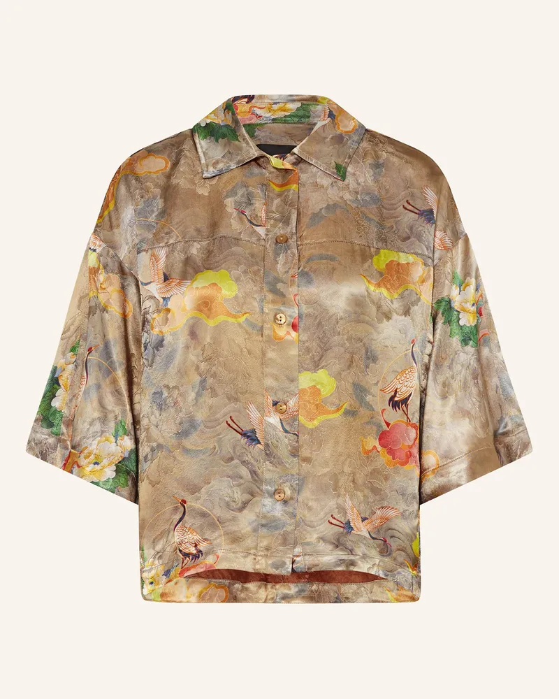 Elias Rumelis Hemdbluse HILLI aus Satin Beige