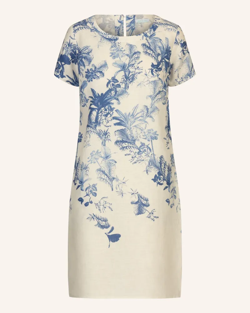 Mint & Mia Kurzes Bedrucktes Kleid lila Creme