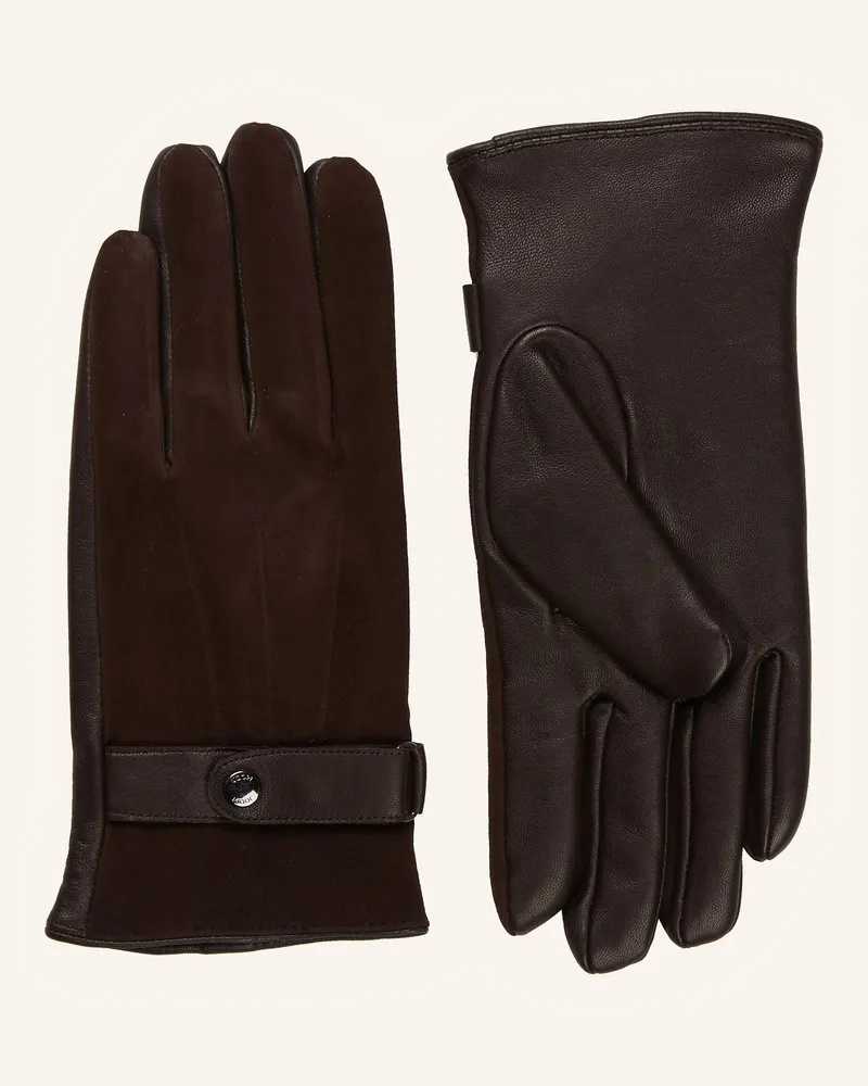 JOOP! Lederhandschuhe Braun