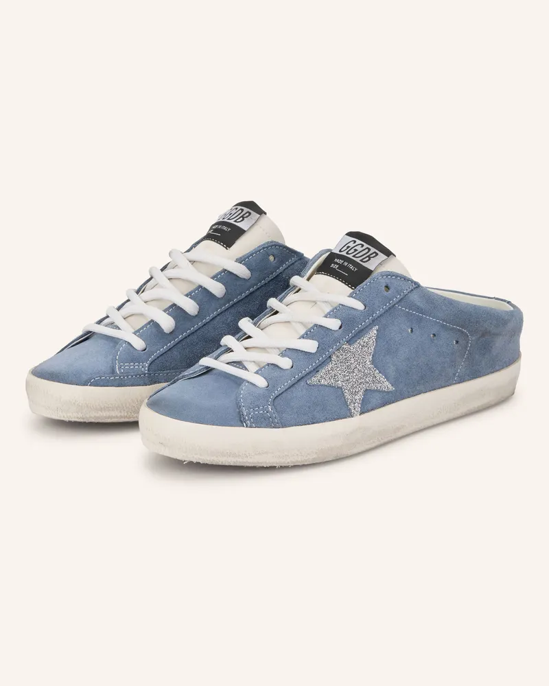Golden Goose Mules Super-Star blau Blaugrau
