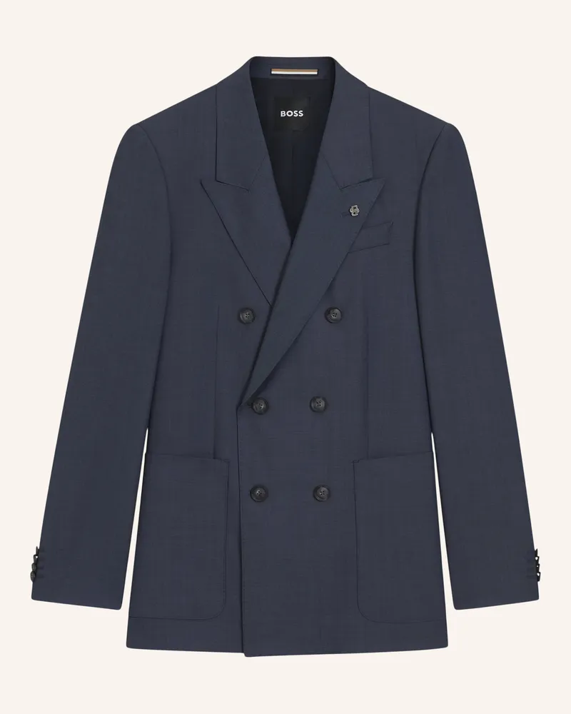HUGO BOSS Blazer C-Callum-Db-Peak-254 Relaxed Fit blau Blau