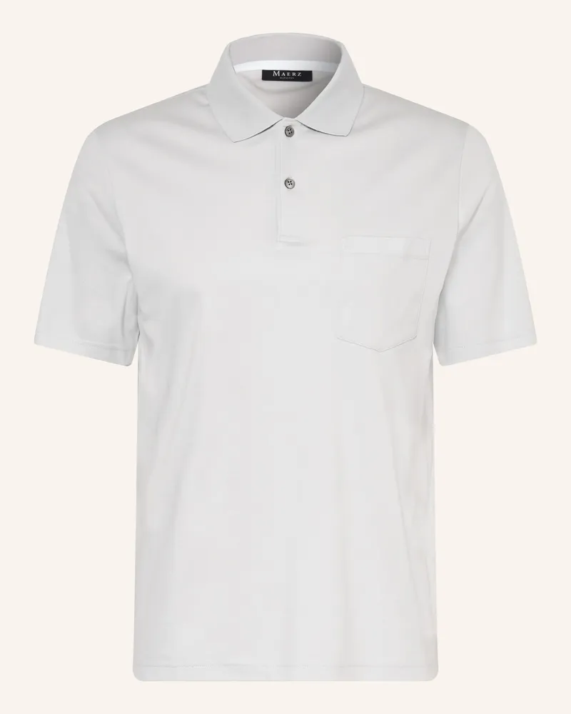 Maerz Jersey-Poloshirt Hellgrau