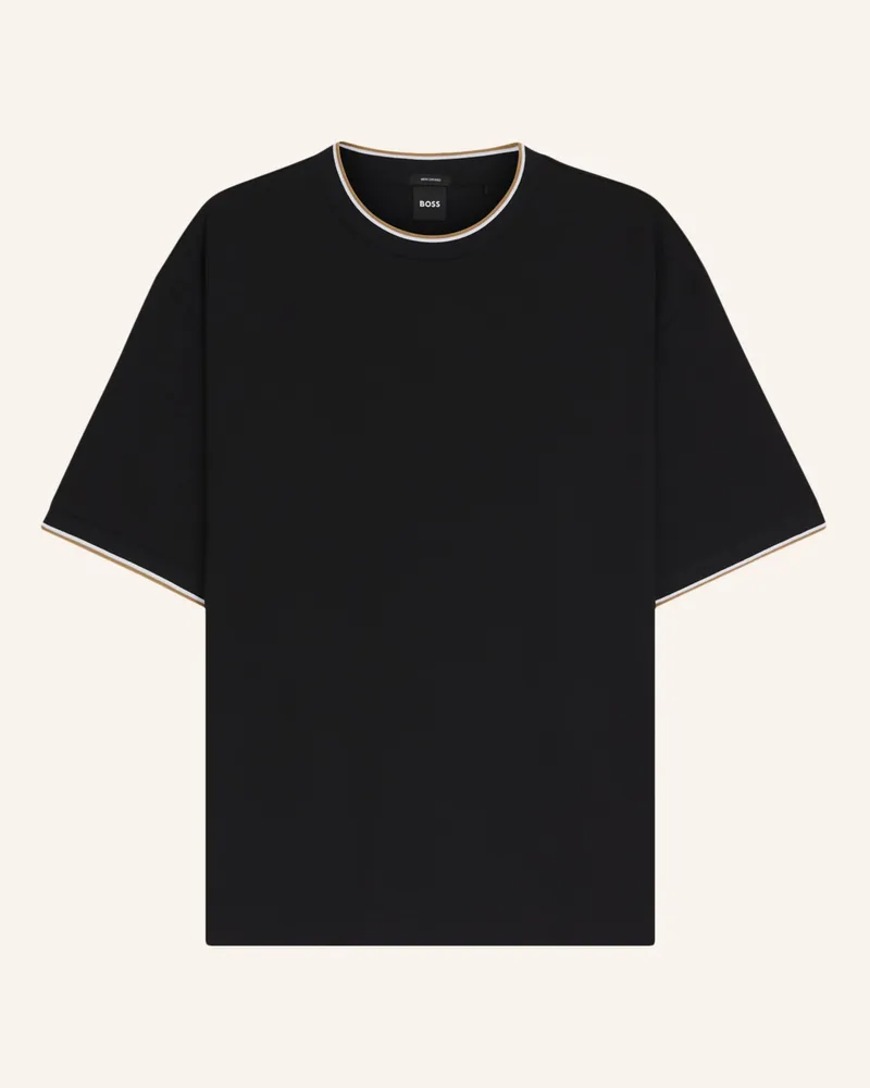 HUGO BOSS T-Shirt H-TAMES 65 Relaxed Fit Schwarz