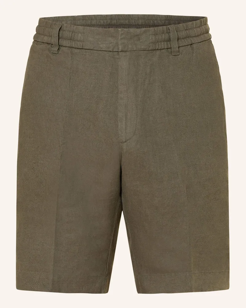 NN 07 Leinenshorts BILLIE Regular Fit Oliv