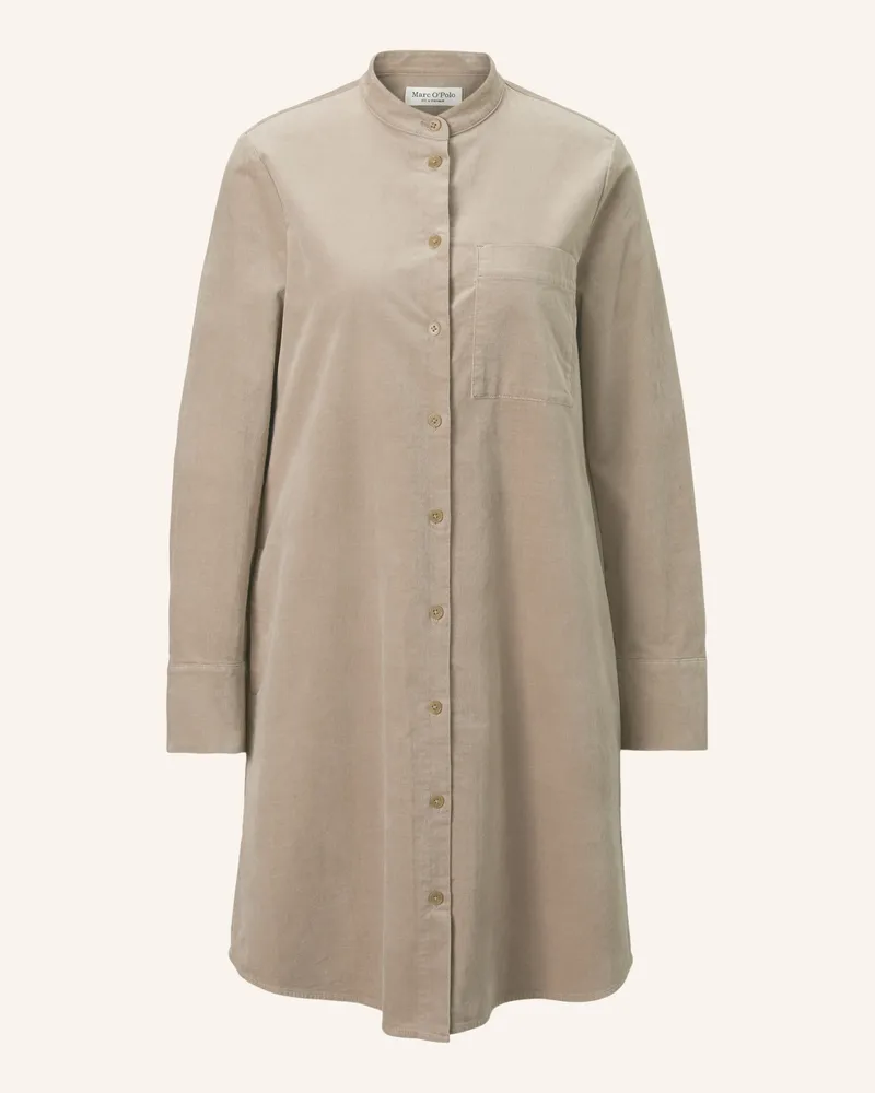 Marc O'Polo Samtkleid Hellgrau