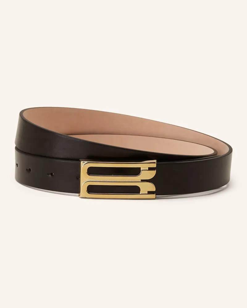 Victoria Beckham Ledergürtel Schwarz