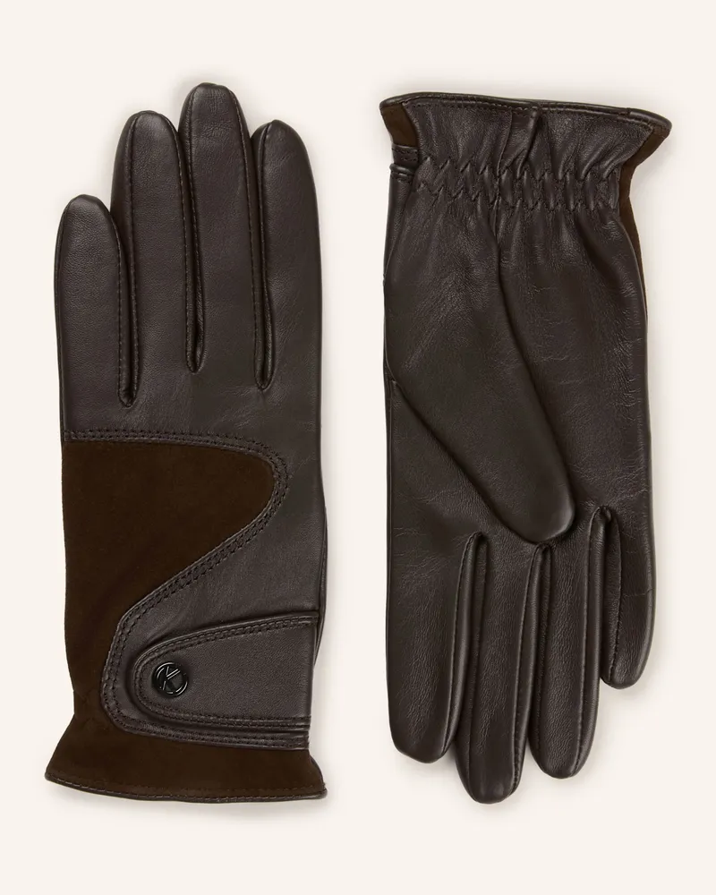 Kessler Lederhandschuhe Liza braun Dunkelbraun