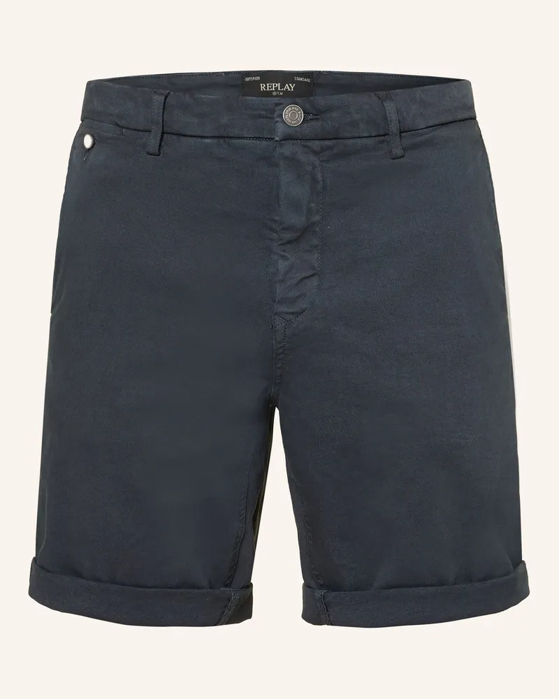 Replay Jeansshorts Benni Regular Fit blau Dunkelblau
