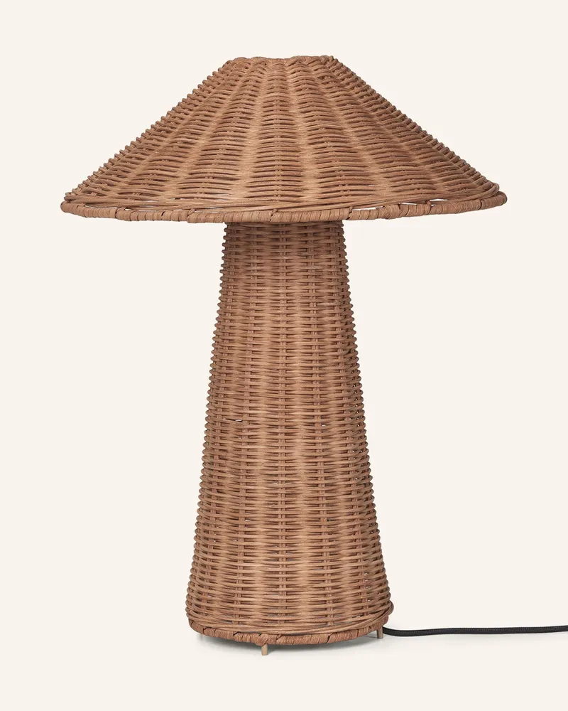ferm LIVING Tischleuchte Dou braun Cognac