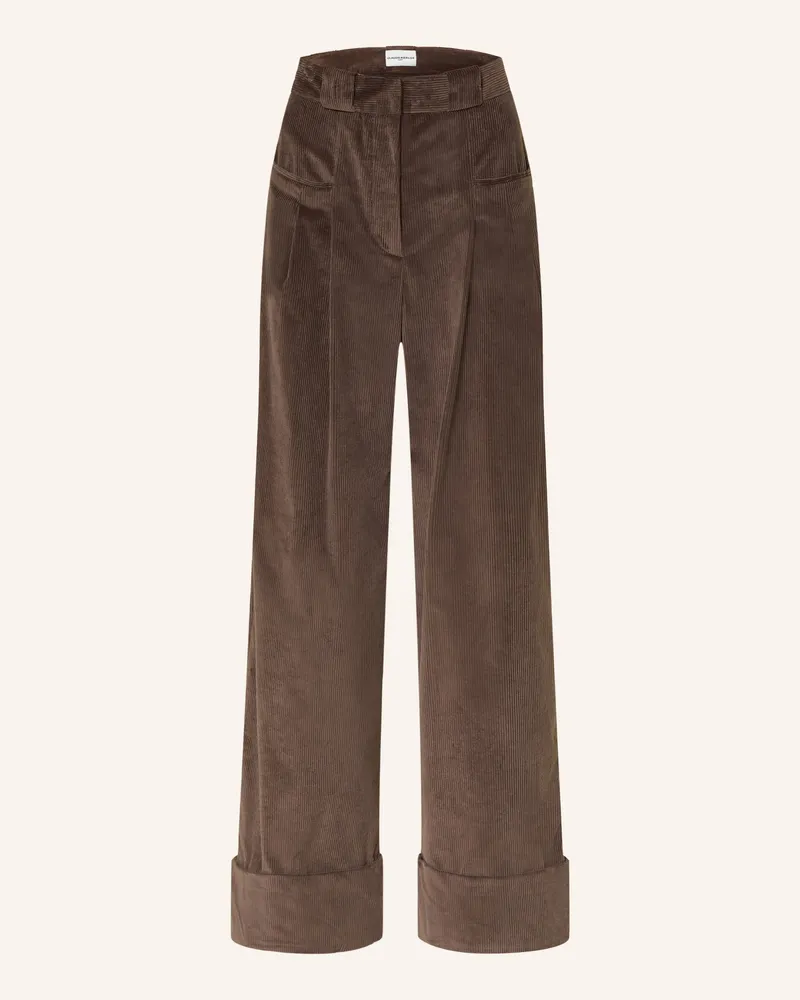 Claudie Pierlot Marlenehose aus Cord Taupe