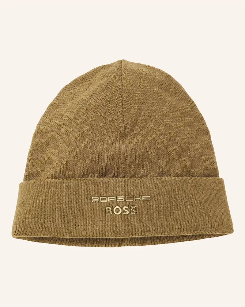 HUGO BOSS Strickmütze Pasha braun Braun