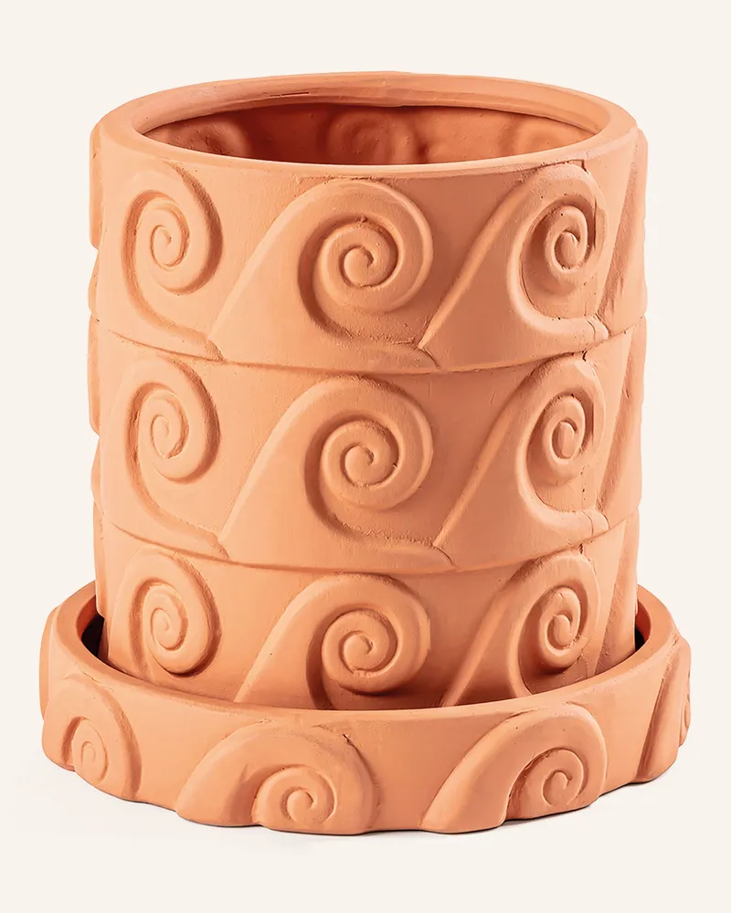 Seletti Blumentopf Magna Graecia Onda braun Orange