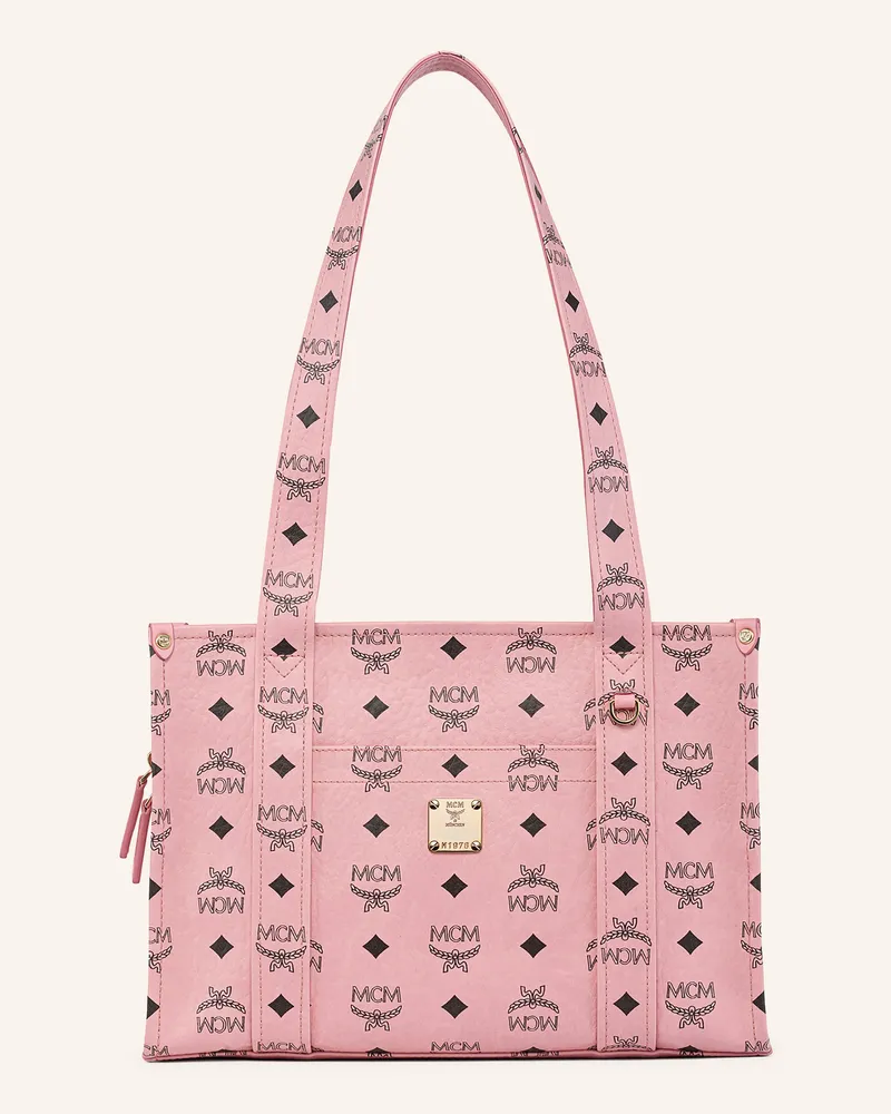 MCM Schultertasche Aren Small rosa Rosé