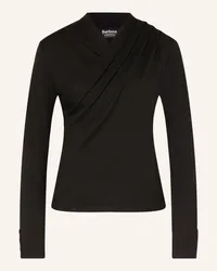 Barbour Longsleeve IRINA in Wickeloptik Schwarz