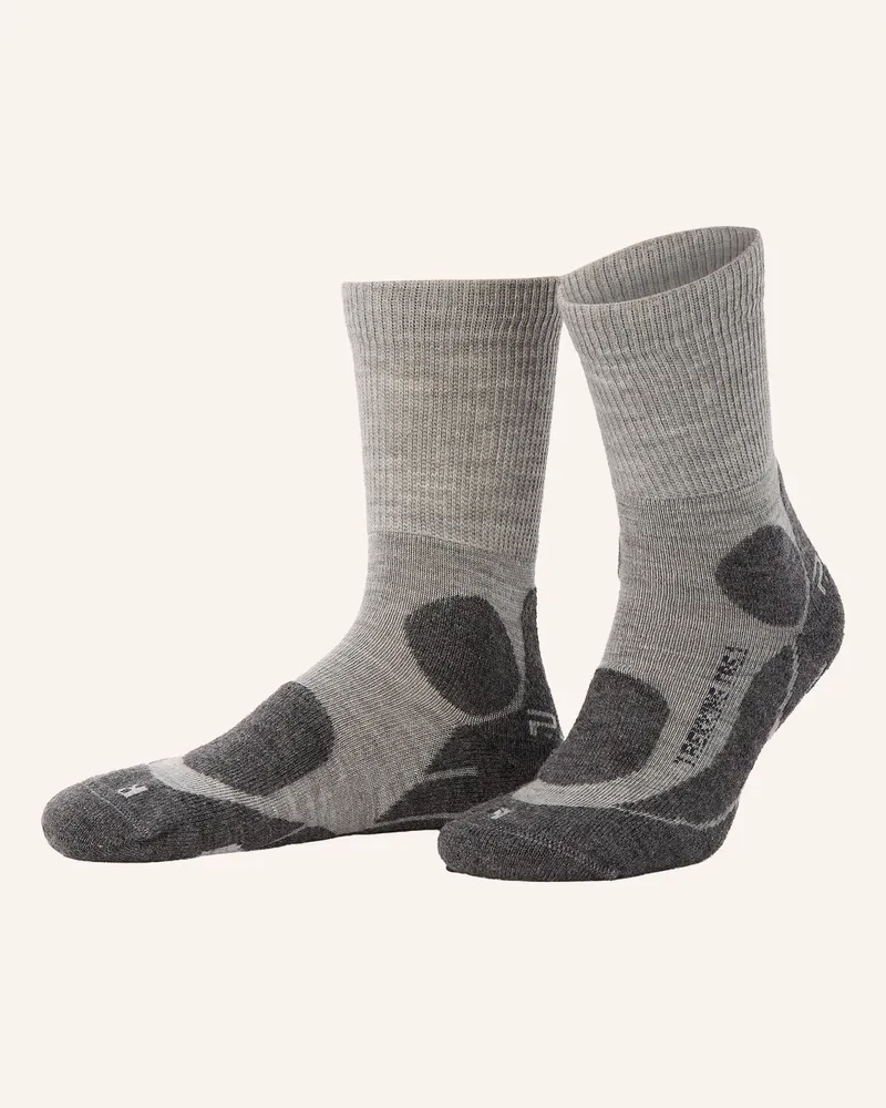 P.A.C. Trekking-Socken TR 6.1 MEDIUM mit Merinowolle Grau