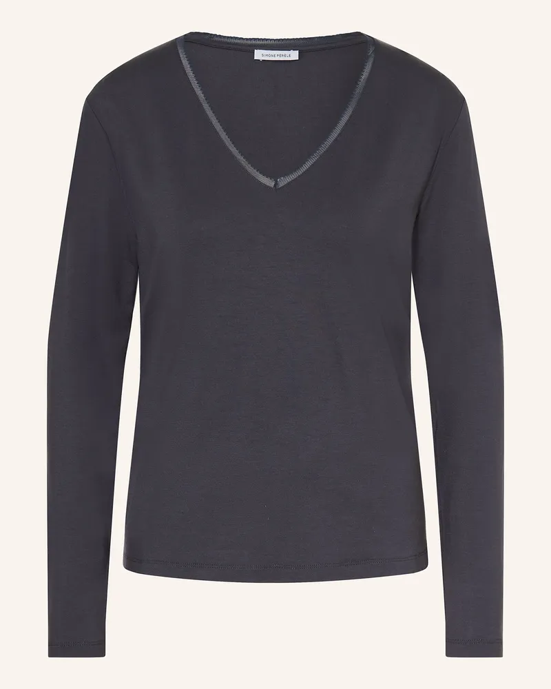Simone Pérèle Schlafshirt Aurore blau Dunkelblau