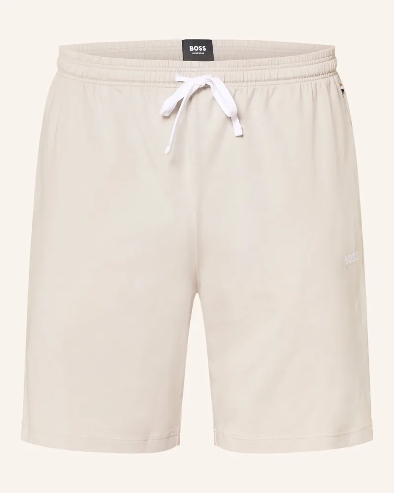 HUGO BOSS Lounge-Shorts Mix&Match beige Hellgrau