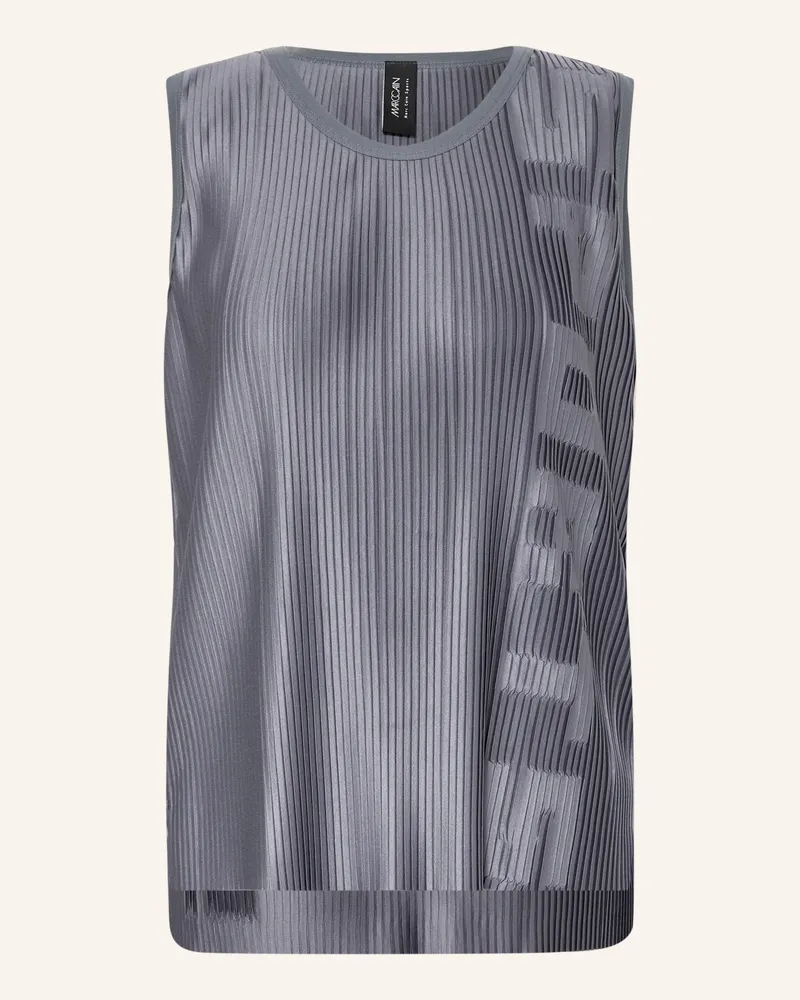 Marc Cain Blusentop Mit Plissees blau 380
