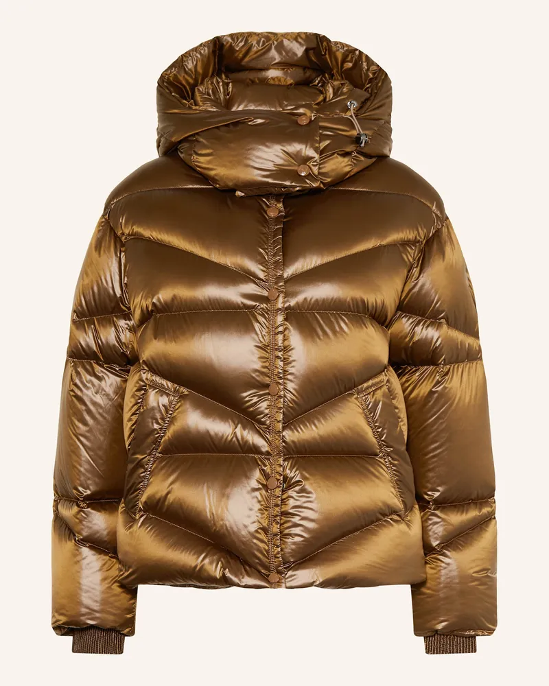 Bogner Daunenjacke XALLY-D1 mit abnehmbarer Kapuze Braun