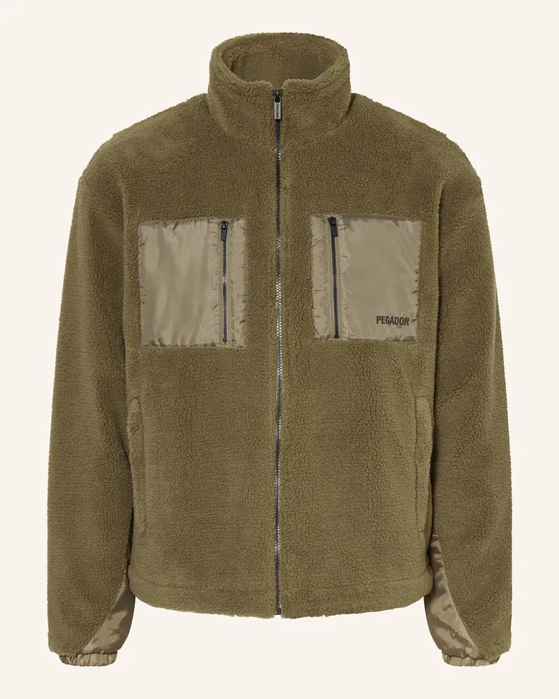 PEGADOR Teddyfell-Jacke ARCHER Oliv