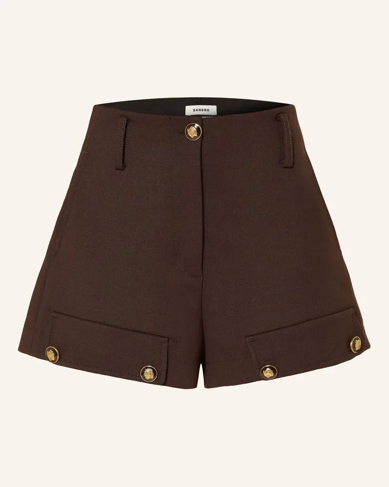 Sandro Shorts Dunkelbraun