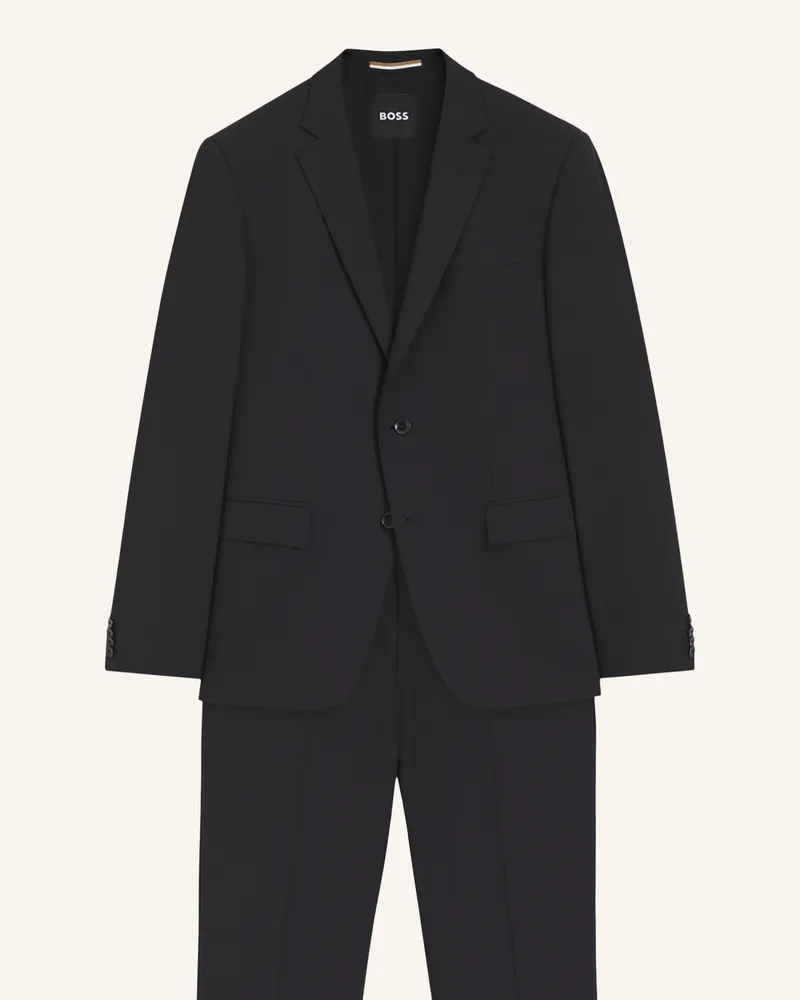HUGO BOSS Business Anzug H-HUGE-2PCS-224 Slim Fit Schwarz