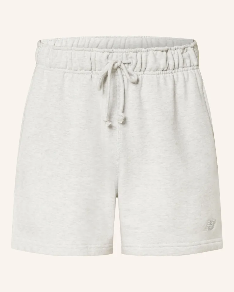 New Balance Sweatshorts grau Hellgrau