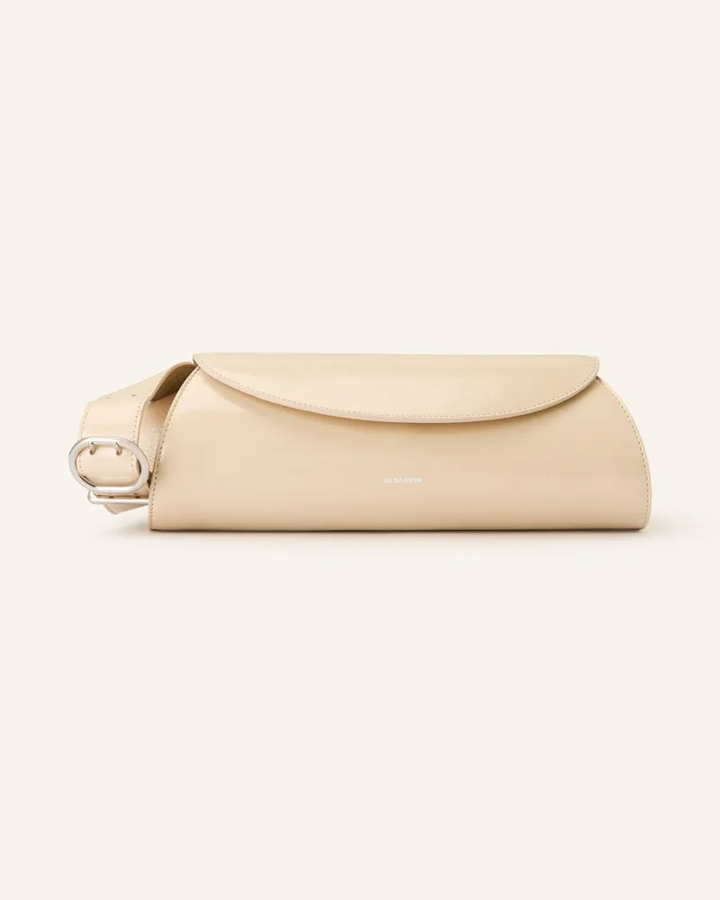 Jil Sander Schultertasche Cannolo beige Beige