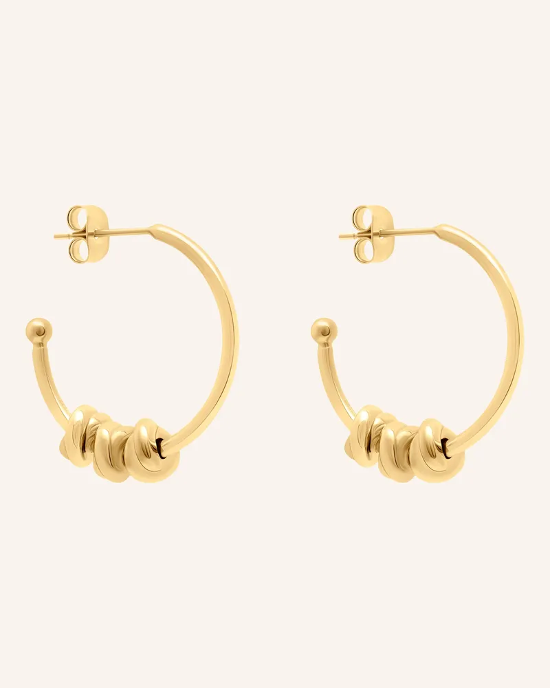 S.Oliver Creolen  Aus  Edelstahl gold Gold