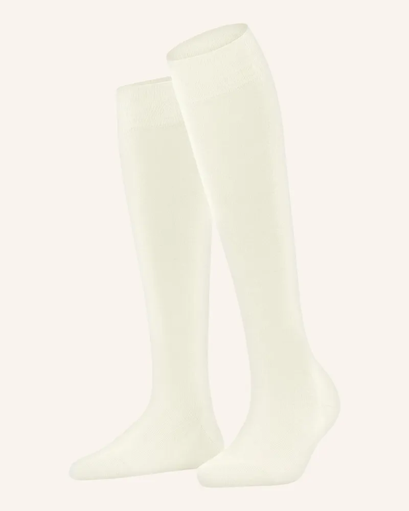 Falke Kniestrümpfe Softmerino Mit Merinowolle weiss 2040